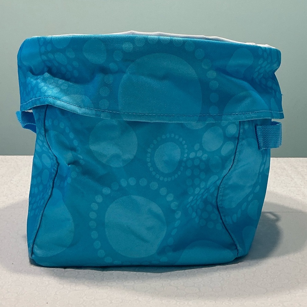 thirty-one Utility Bin Standup Tote Blue Dots - Picture 4 of 7